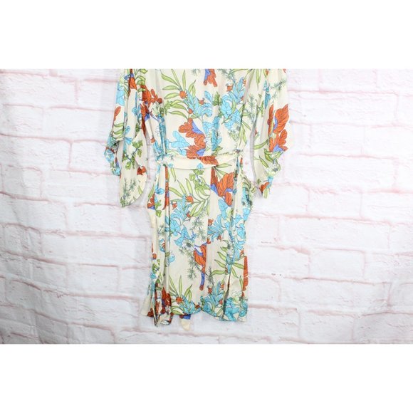 NWT! Eye Candy Multicolor Floral Printed Wrap Belt Summer Dress Size S - Picture 9 of 10